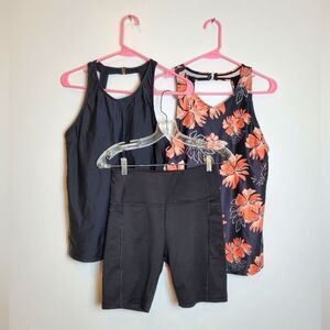 Bundle of Scuba Tank Top Beach Bikini Tops Floral Tropical Swimming Pool Medium